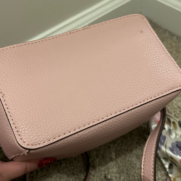 Nanette Lepore Abigail Spring Crossbody Floral Scarf Bag in Carnation Pink - Picture 8 of 9